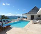 Luxury beach house on Caribbean beach