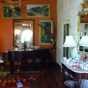 Lived in colorful Caribbean colonial style interior