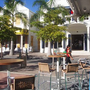 Town cafe in Caribbean street
