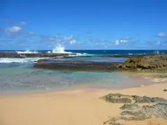 Caribbean Geyser Beach Rocks