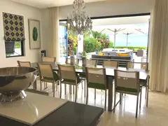 contemporary beach house dining room with sea view