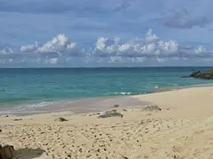 Fine Sandy Beach With Turquoise Water For Social Media Production