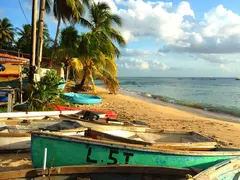Fishing Beach Location Caribbean Row Boat Props