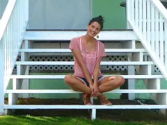 Model Florinda On Location Barbados