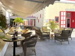 Open Air Restaurant Next To The Local Theater In The Village Of French Saint Martin