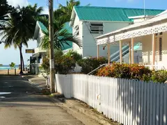Picked White Fence Street Location Caribbean