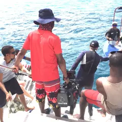 underwater filming in the Grenadines camera on boat preparation