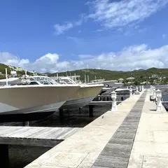 St Martin Marina With Modern Speed Boats