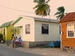 Small Caribbean Wood House Village Location