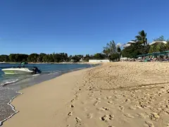 Speed Boat On Barbados Seashore For Commercial Video Production