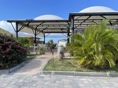 Steel Construction With Open Sides And Greenery White Roof On The Beach
