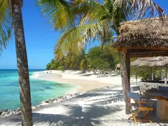 Straw Hut Beach Bar Grenadine Island Location Photo