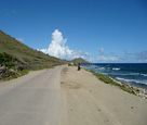 Street along Caribbean Sea