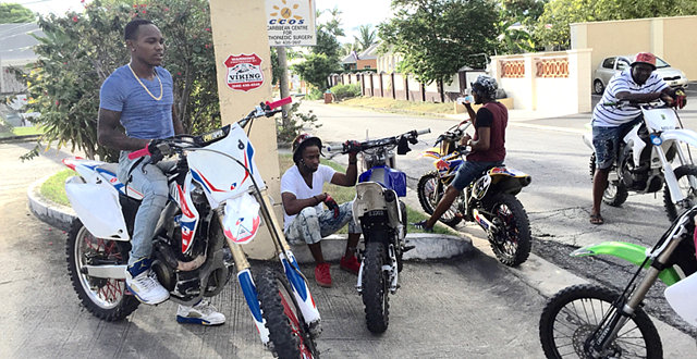 Barbados biker fashion shoot