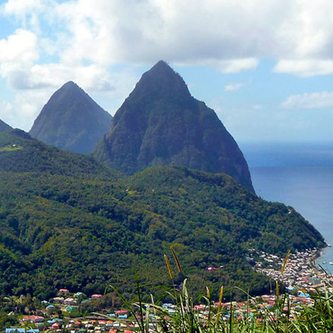 St. Lucia Piton mountains