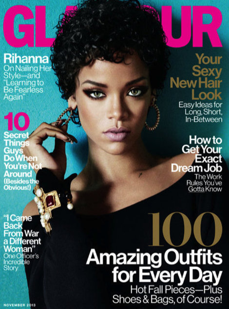 Glamour US Rihanna photo production