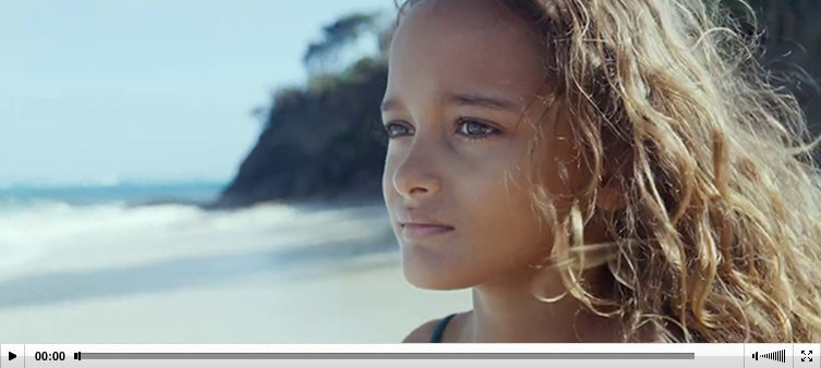 Grenadines La Mer charity production pretty twin girl underwater above sea filming grenadines