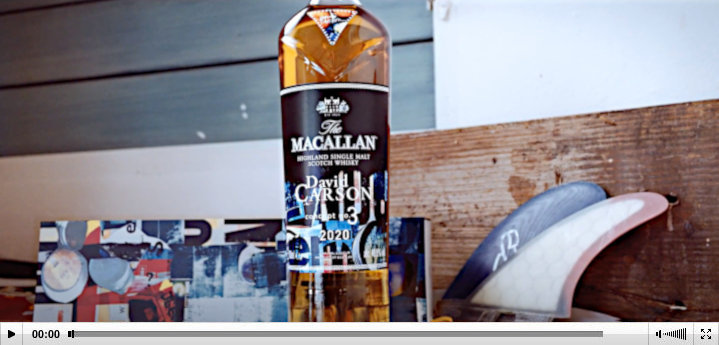 Macallan Scotch Whisky label & package designed by David Carson 2020