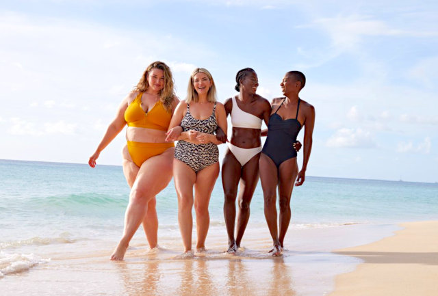 Swim wear for all sizes and shapes on Barbados beach