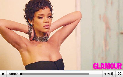 Rihanna video shoot