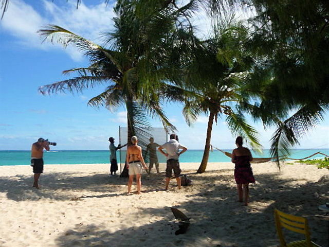 Tropische foto shoot location karibik beach