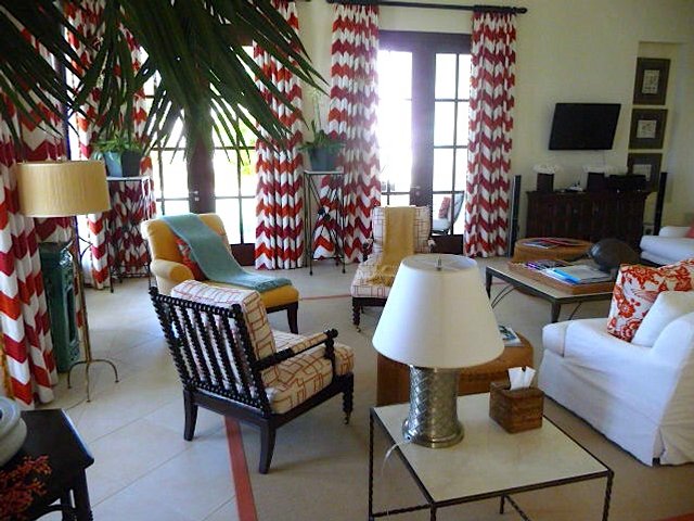 Luxury Caribbean indoor living room