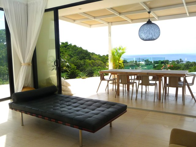 Modern Caribbean living indoor veranda location