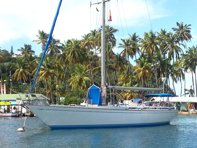 Sailing boat Caribbean port location