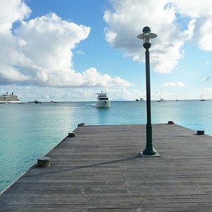 Boat pier in Sint Maarten, Netherland Antilles