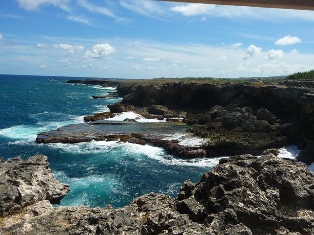 Cliff coastline Caribbean Atlantic location