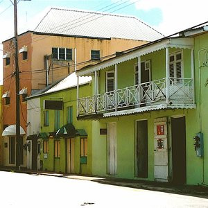 Small town Caribbean street filming location