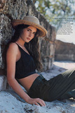 Stone Wall on Beach Location Caribbean, SELF Magazine - Photos: Didier Malige