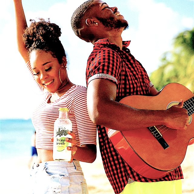 Calypso lemonade advertising shoot barbados